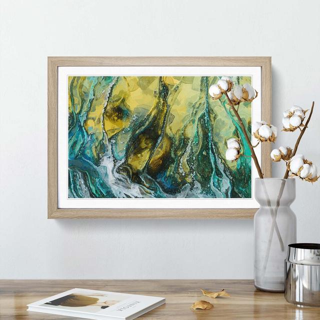 Voice of Eternity in Abstract - Picture Frame Graphic Art Print East Urban Home Frame Option: Oak, Size: 50cm H x 76cm W x 2cm D on Productcaster.