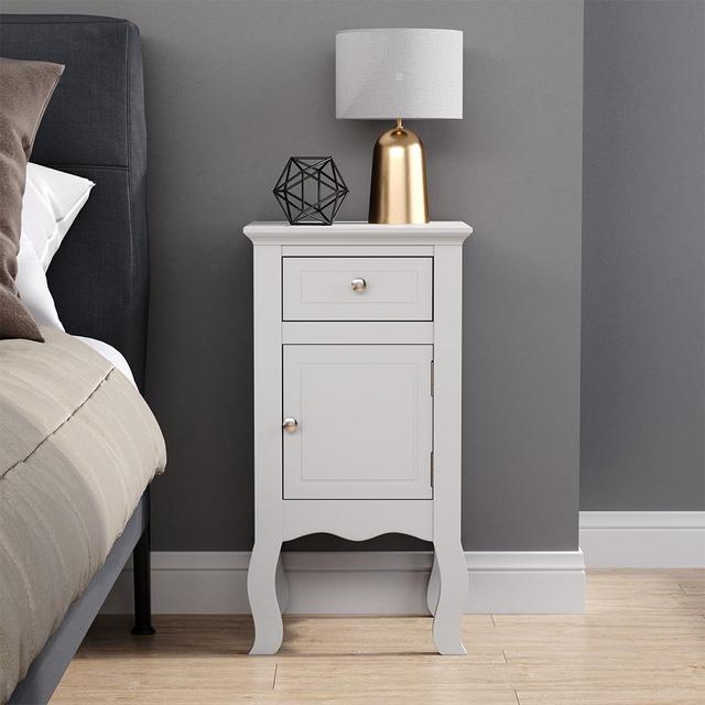 Bargersville 1 Drawer 33Cm W Chest of Drawers Marlow Home Co. Colour: White on Productcaster.