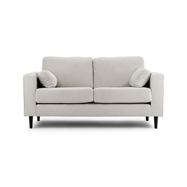 Millerville 2 Seater Velvet Sofa Canora Grey Upholstery Colour: Silver on Productcaster.