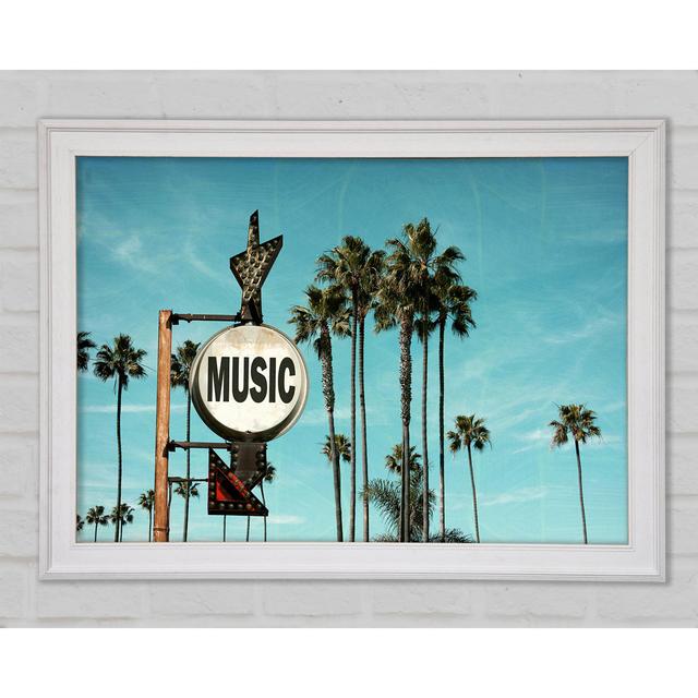 Music This Way - Single Picture Frame Art Prints Bright Star Size: 29.7cm H x 42cm W x 1.5cm D on Productcaster.