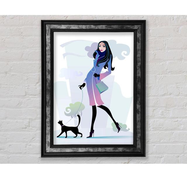 Cat Wondered - Single Picture Frame Art Prints Bright Star Size: 142.2cm H x 84.1cm W x 8cm D on Productcaster.