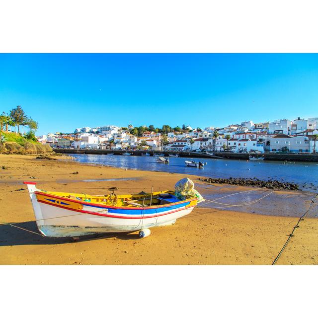 Boats in Sunset by Maniscule - Wrapped Canvas Photograph Breakwater Bay Size: 81cm H x 122cm W x 3.8cm D on Productcaster.