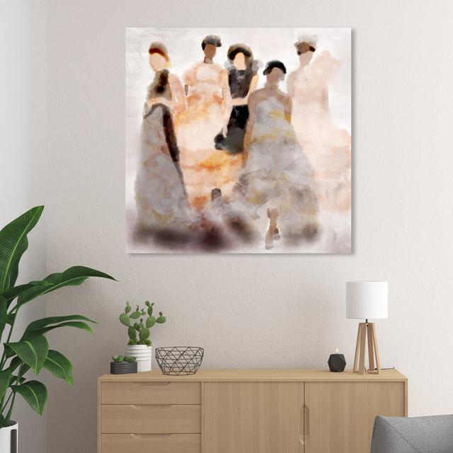 'Ladies of Fashion Dress' - Graphic Art Print on Canvas East Urban Home Size: 91.4cm H x 91.4cm W x 3.8cm D on Productcaster.