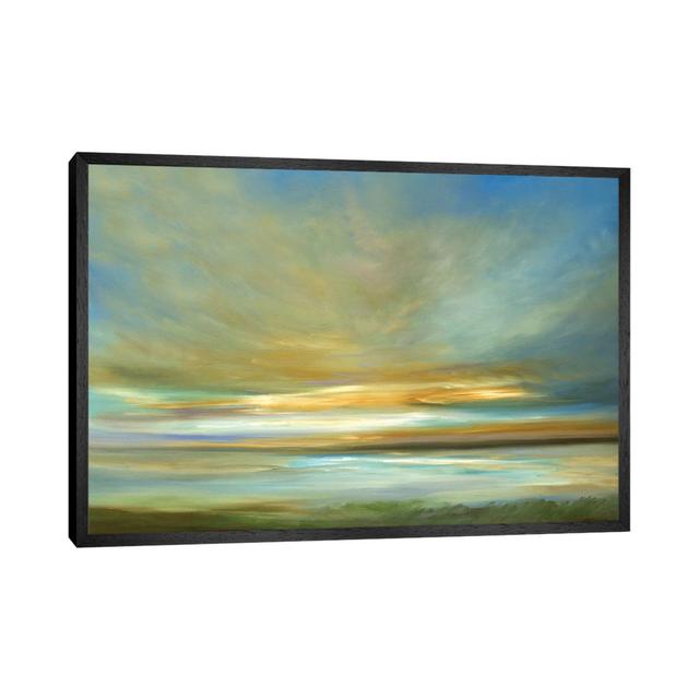 Light On The Dunes by Sheila Finch - Painting on Canvas East Urban Home Format: Black Floater Framed, Size: 101.6cm H x 152.4cm W x 3.8cm D on Productcaster.