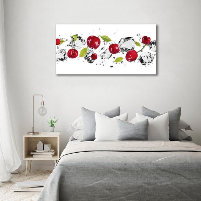 Cherries and Water - Wrapped Canvas Art Prints Ebern Designs on Productcaster.