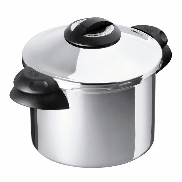 Kuhn Rikon Duromatic Top Stainless Steel Pressure Cooker for All Hobs, Side Grips Kuhn Rikon Size: 8L / 24cm on Productcaster.