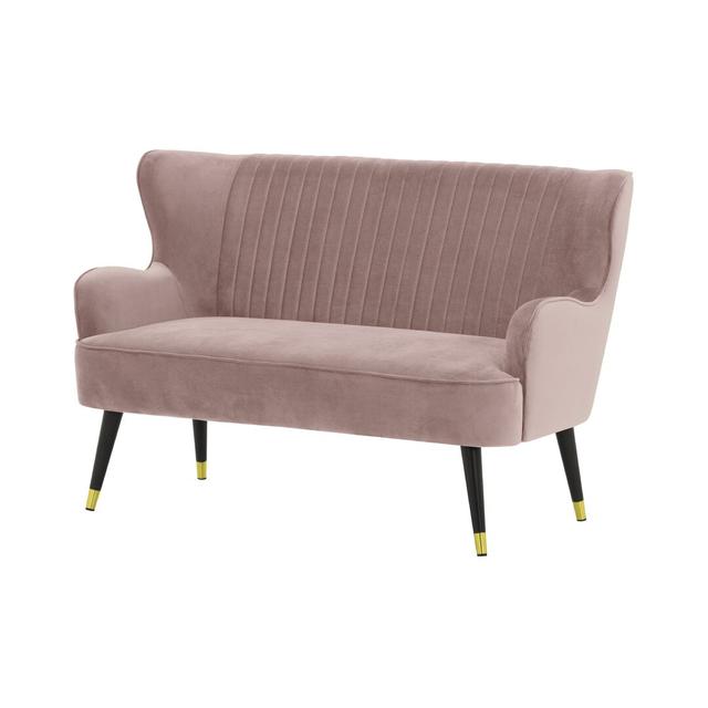 Burnette 2 Seater Sofa Etta Avenue Upholstery Colour: Pink on Productcaster.