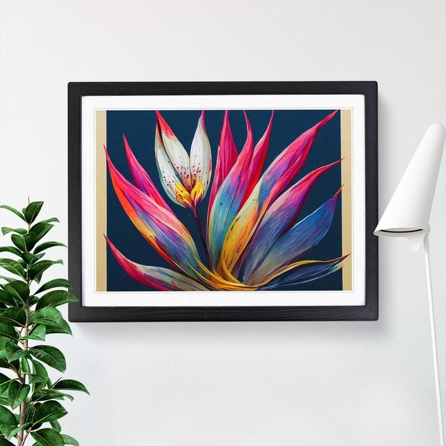 Harmonious Bird of Paradise Flower - Picture Frame Graphic Art Bay Isle Home Size: 34cm H x 46cm W x 2cm D, Frame Colour: Black on Productcaster.