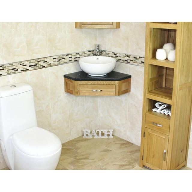 Covarrubias 550mm Single Bathroom Vanity with Vessel Ceramic Basin Belfry Bathroom Top Finish: Black Quartz on Productcaster.