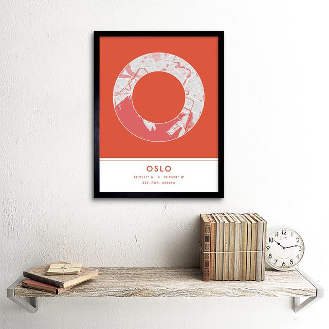 Oslo Orange - Picture Frame Typography Wee Blue Coo on Productcaster.