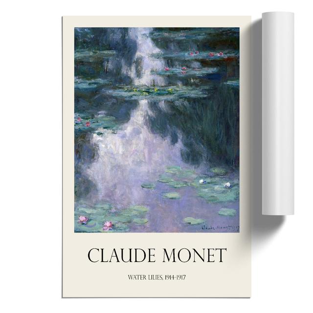 Water Lilies Lily Pond Vol.34 by Claude Monet - Unframed Painting East Urban Home Size: 59cm H x 42cm W x 0.1cm D on Productcaster.