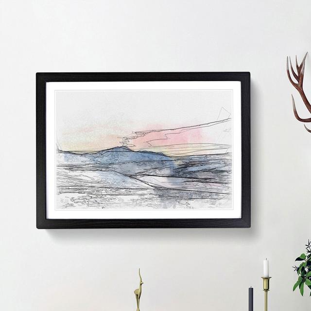 Mountains in Tromso Norway - Picture Frame Graphic Art Print East Urban Home Frame Option: Black Framed, Size: 62cm H x 87cm W x 2cm D on Productcaster.