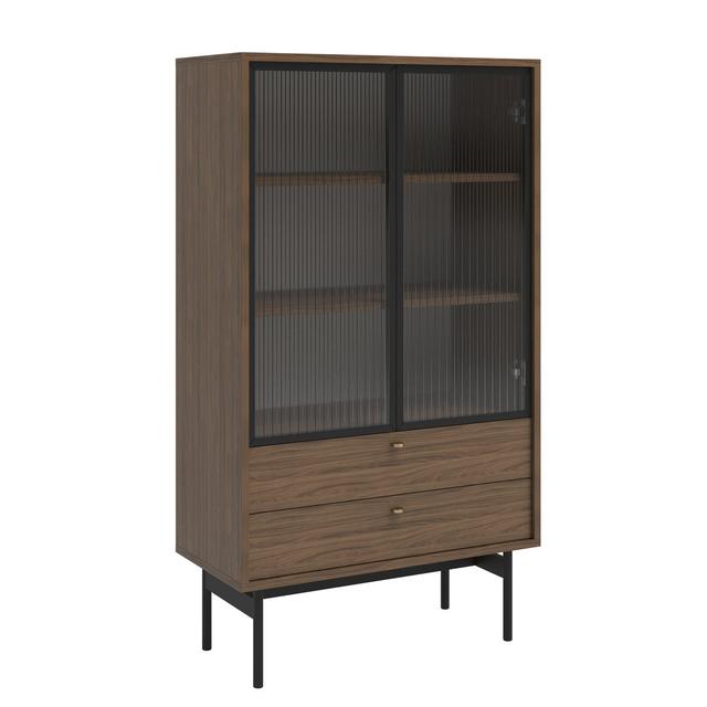 Alyssya China Cabinet Latitude Run Colour: Natural Walnut on Productcaster.