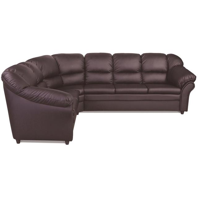 Ecksofa Rinaldo Rosalind Wheeler Ausrichtung: Links ausgerichtet, Polsterfarbe: Braun, Brandsicher: No on Productcaster.