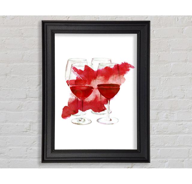 Red Wine Party - Print Rosalind Wheeler Size: 141.4cm H x 100cm W x 8cm D on Productcaster.