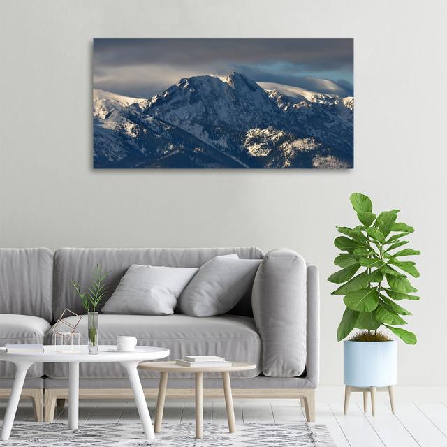 Giewont In The Winter - Print Union Rustic Format: Canvas, Size: 50cm H x 100cm W x 2cm D on Productcaster.