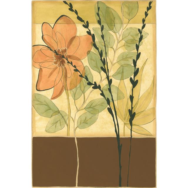 Printed Tranquil Garden II (PP) by Jennifer Goldberger - Wrapped Canvas Painting Marlow Home Co. Size: 91cm H x 61cm W x 3.8cm D on Productcaster.