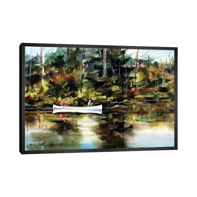 Backwater by Dean Crouser - Painting Print on Canvas Union Rustic Format: Black Framed, Size: 45.72cm H x 66.04cm W x 3.81cm D on Productcaster.