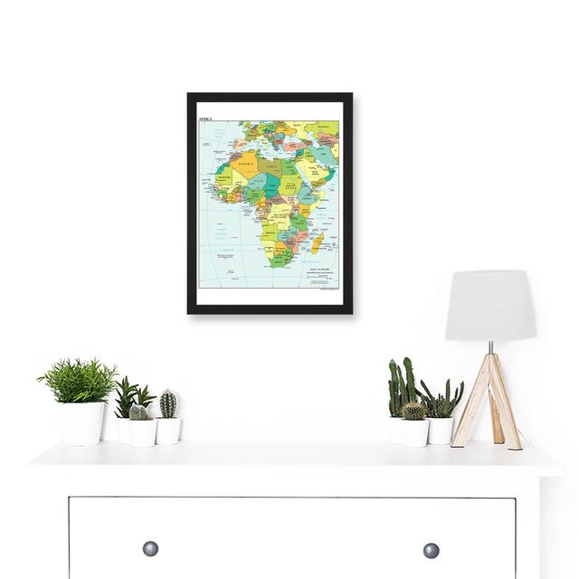 Political Map 2012 Africa African Countries by Value Does Not Apply - Single Picture Frame Print Williston Forge Size: 32.3cm H x 23.4cm W on Productcaster.