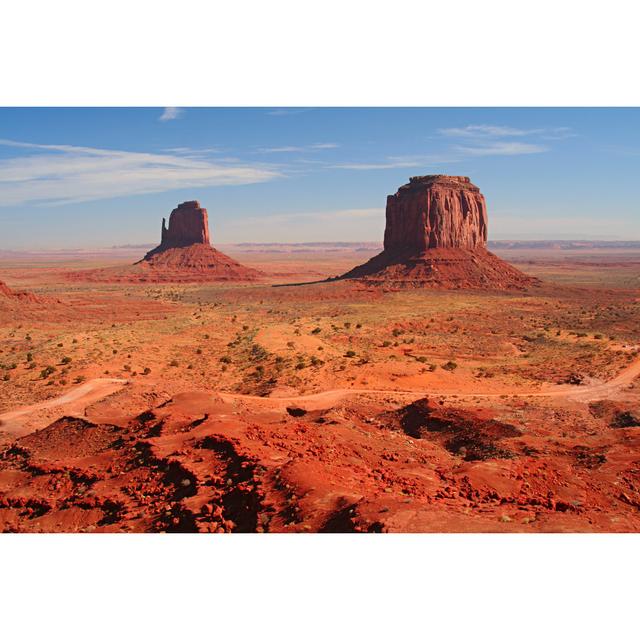 Monument Valley In Arizona by Ntn - Wrapped Canvas Art Prints Natur Pur Size: 20cm H x 30cm W on Productcaster.