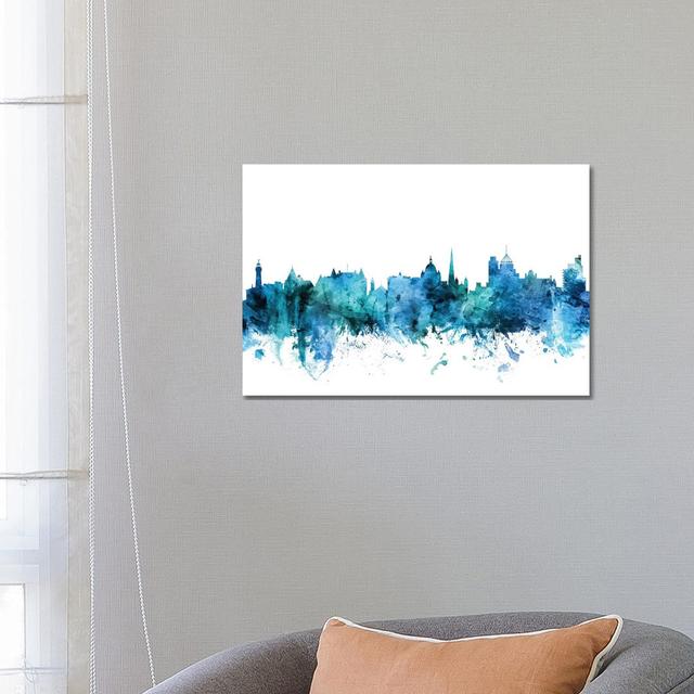 Wellington, New Zealand Skyline by Michael Tompsett - Wrapped Canvas Art Prints Latitude Run Size: 45.72cm H x 66.04cm W x 3.81cm D on Productcaster.