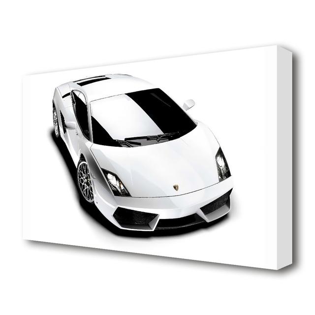 Lamborghini from above - Photograph Print East Urban Home Size: 81.3 cm H x 121.9 cm W on Productcaster.