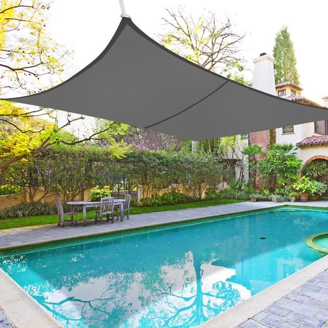 Ducey 3m x 2m Rectangular Shade Sail Dakota Fields Colour: Anthracite on Productcaster.