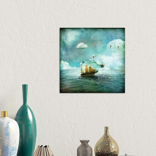 Juni by Alexander Jansson - Wrapped Canvas Painting Latitude Run Size: 45.72cm H x 45.72cm W x 3.81cm D on Productcaster.