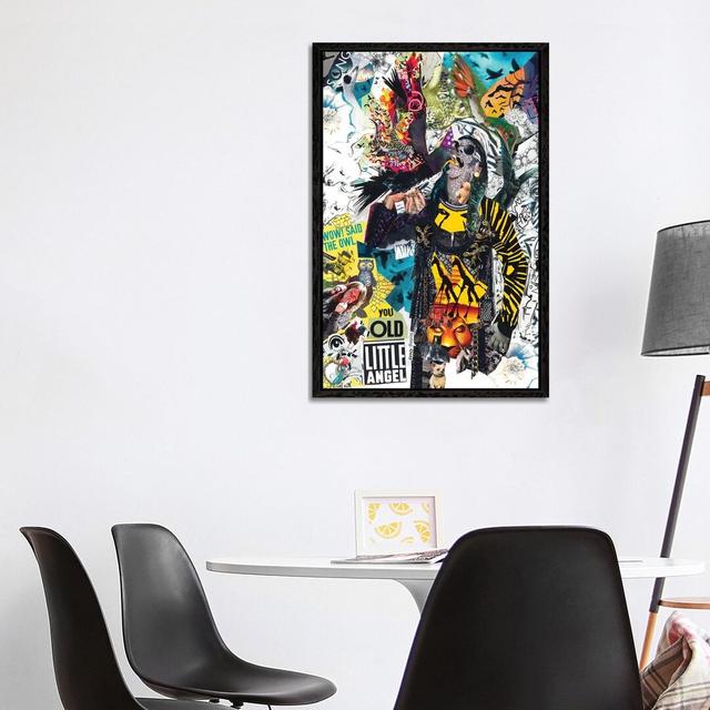 Ozzy by Glil - Print on Canvas 17 Stories Format: Black Framed, Size: 101.6cm H x 66.04cm W x 3.81cm D on Productcaster.