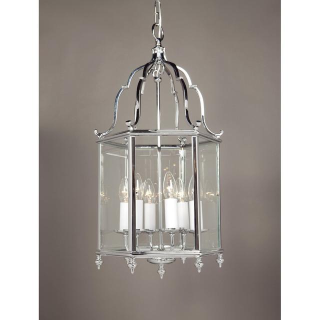 Nottingham 6 - Light Lantern Pendant Astoria Grand Finish: Chrome on Productcaster.