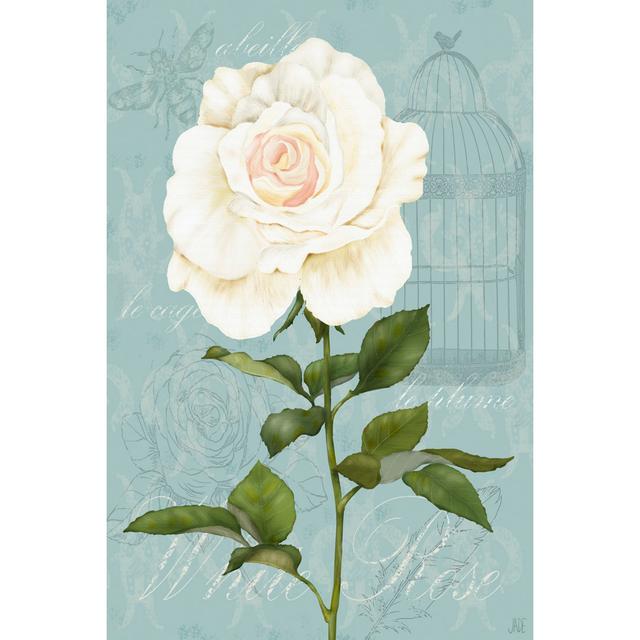 Cream Rose I by Jade Reynolds - Wrapped Canvas Art Prints Mercer41 Size: 91cm H x 61cm W x 3.8cm D on Productcaster.