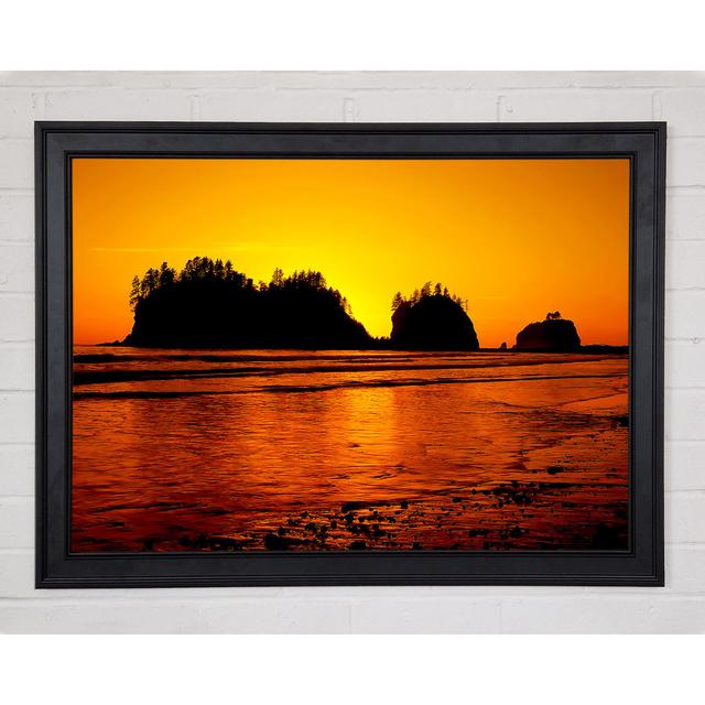 Surreal Ocean Flow Framed Print Highland Dunes Size: 21cm H x 29.7cm W x 1.5cm D on Productcaster.