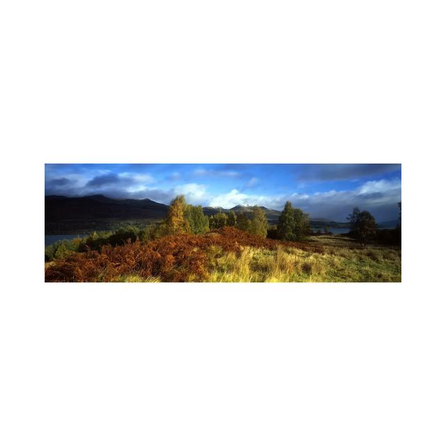 Peaceful Autumn Landscape, Near Loch Tay, Highlands, Scotland, United Kingdom - Wrapped Canvas Panoramic Photograph Union Rustic Size: 40.64cm H x 121 on Productcaster.