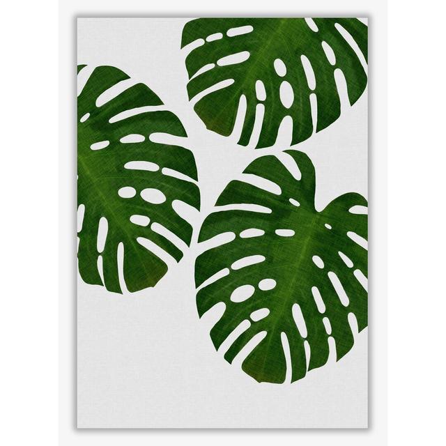 Monstera Leaf III - Print East Urban Home Format: No Frame, Size: 85 cm H x 60 cm W x 1 cm D on Productcaster.