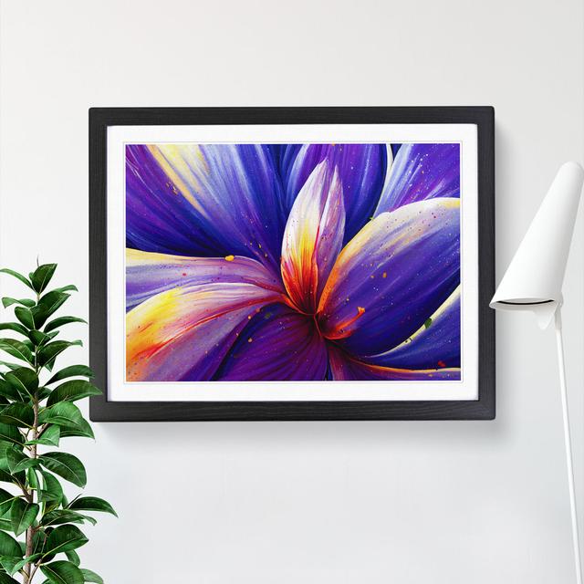 Colourful Iris Flower Vol.1 Abstract - Print ClassicLiving Frame Colour: Black Framed, Size: 34cm H x 46cm W x 2cm D on Productcaster.