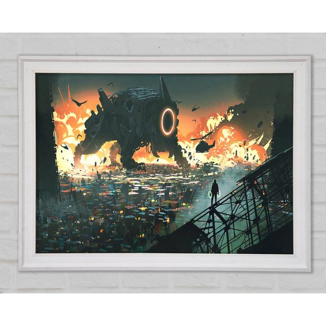 The Sound Monster Framed Print Ebern Designs Size: 29.7cm H x 42cm W x 1.5cm D on Productcaster.