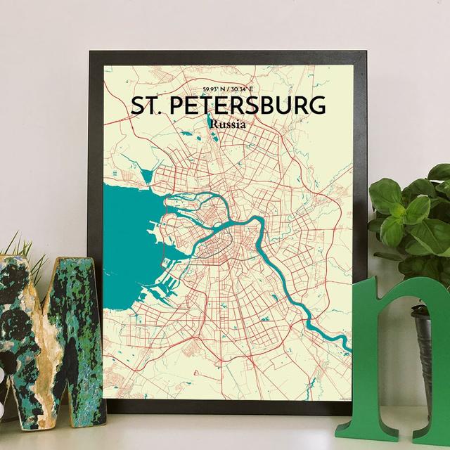 St. Petersburg - No Frame Print East Urban Home Colour: Beige, Size: 61cm H x 45.7cm W x 0.13cm D on Productcaster.