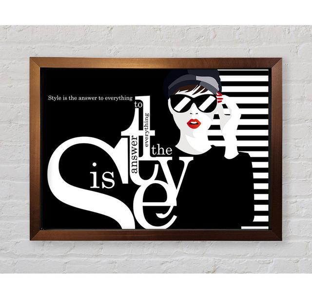 Style Is The Answer - Single Picture Frame Art Prints Bright Star Size: 84.1cm H x 118.9cm W x 3.4cm D on Productcaster.