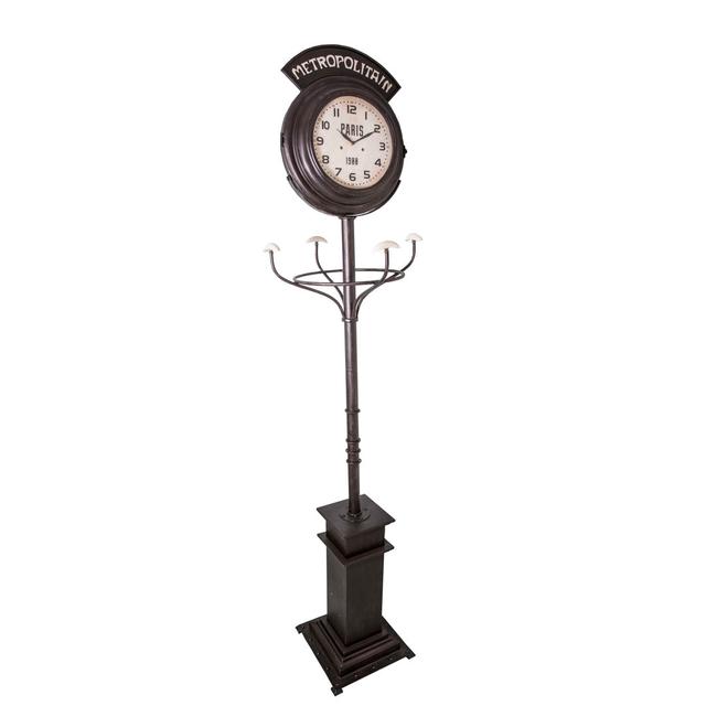 209cm Metal Floor Clock Borough Wharf on Productcaster.