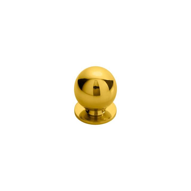 Ball Knob Carlisle Brass Size: 3cm, Finish: Polished Brass on Productcaster.