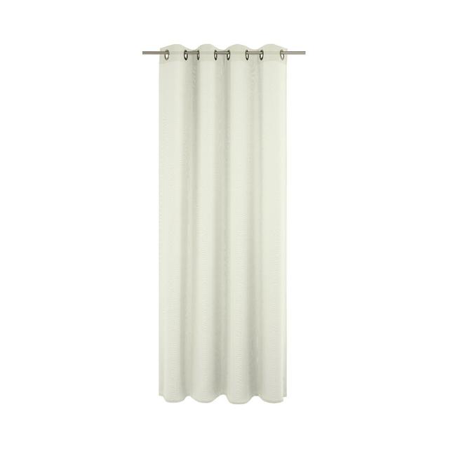 Bettina Polyester Standard Eyelets Sheer Single Curtain Panel Wirth Curtain Colour: Champagne, Panel Size: 210cm wide x 600cm high on Productcaster.