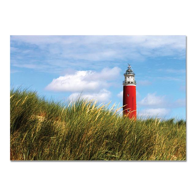 Fotodruck Red Lighthouse von Giallobus Longshore Tides Größe: 65 cm H x 95 cm B on Productcaster.