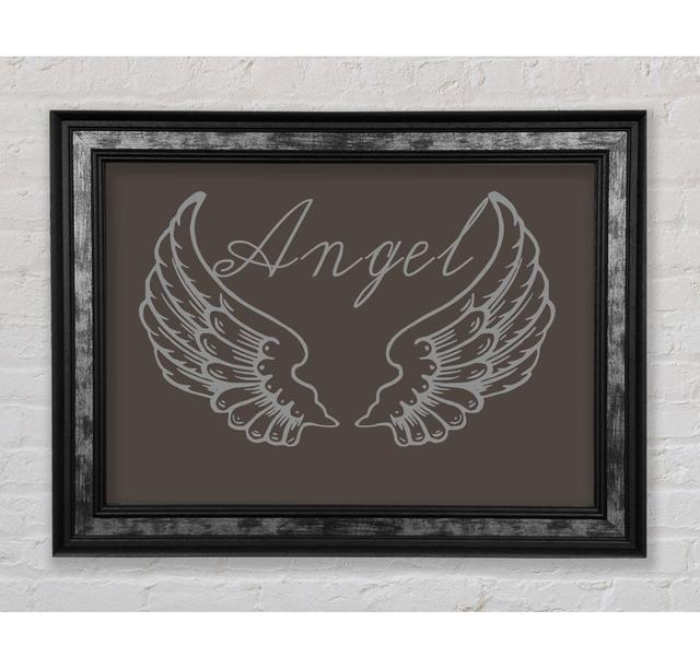 Angel Wings 4 - Single Picture Frame Art Prints Rosalind Wheeler Colour: Chocolate, Size: 84.1cm H x 142.2cm W x 8cm D on Productcaster.