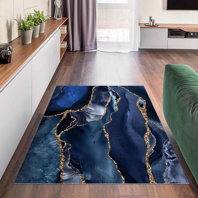 Rectangular Jahni Abstract Machine Woven Area Rug East Urban Home Rug Size: Rectangle 120 x 160cm on Productcaster.