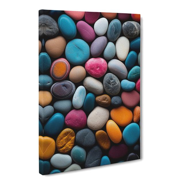 Pebbles Colour Field - Print 17 Stories Size: 60cm H x 40cm W x 3cm D on Productcaster.