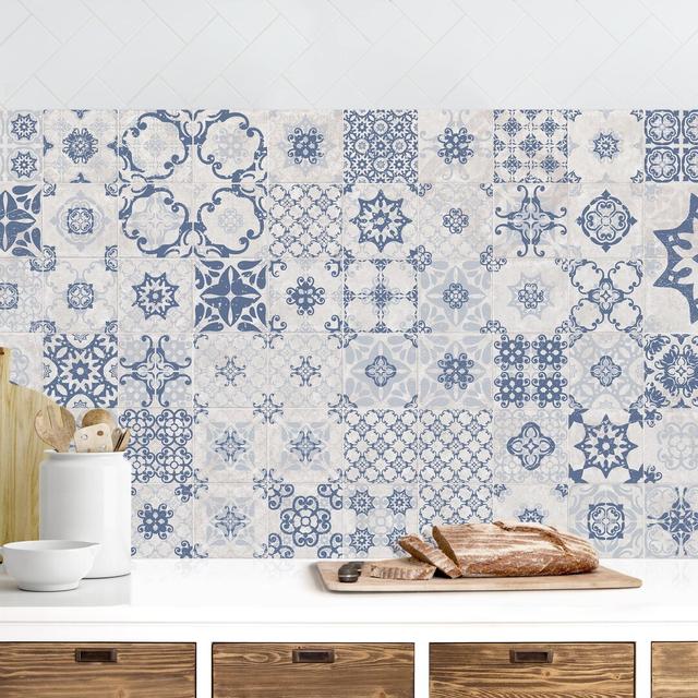 Rahul Tiles Agadir 150cm PVC Tile Latitude Vive Colour: Blue on Productcaster.