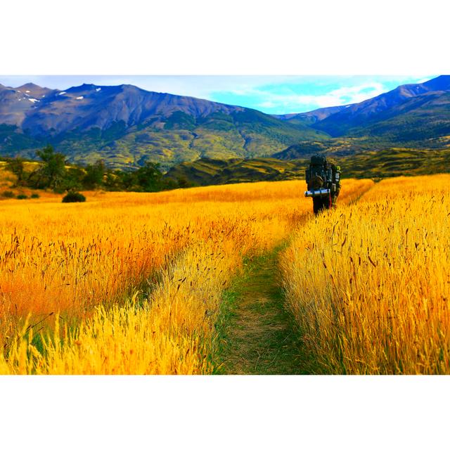 Hikers Walking In Patagonia by Agustavop - Print Alpen Home Size: 61cm H x 91cm W on Productcaster.