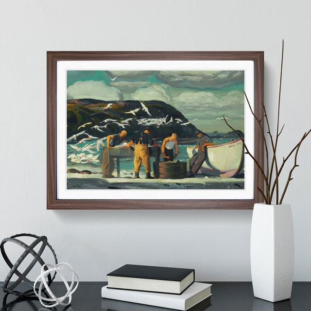 Cleaning Fish by George Bellows - Picture Frame Painting East Urban Home Frame Option: Walnut Framed, Size: 36cm H x 48cm W x 2cm D on Productcaster.