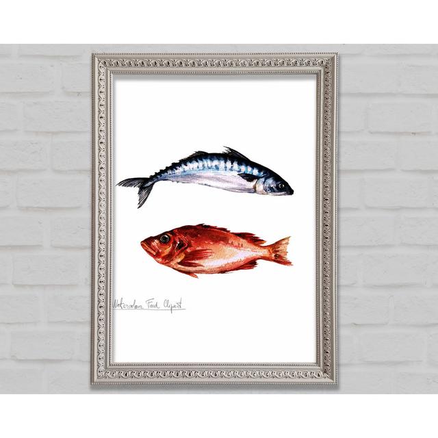 Fish Supper 2 - Single Picture Frame Art Prints Bright Star Size: 141.4cm H x 100cm W x 3cm D on Productcaster.