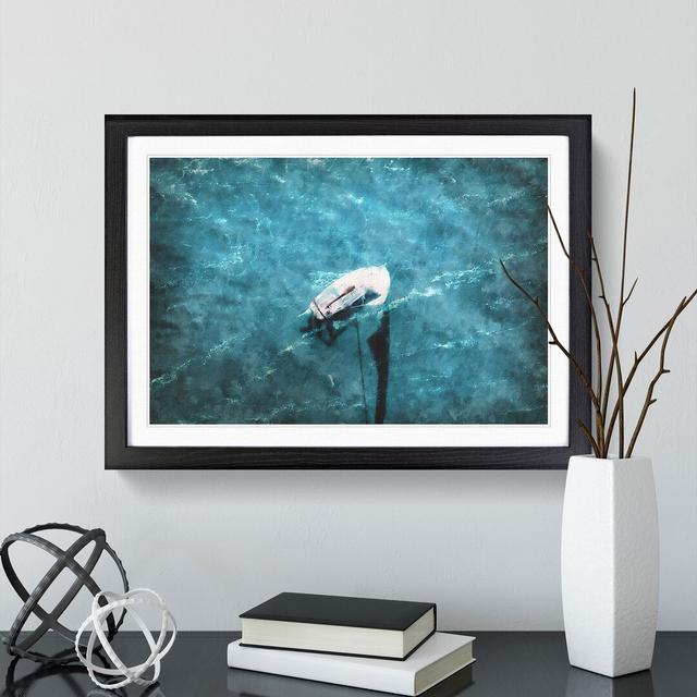 Scow Boat out Sailing - Picture Frame Graphic Art East Urban Home Frame Option: Black Framed, Size: 48cm H x 65cm W x 2cm D on Productcaster.